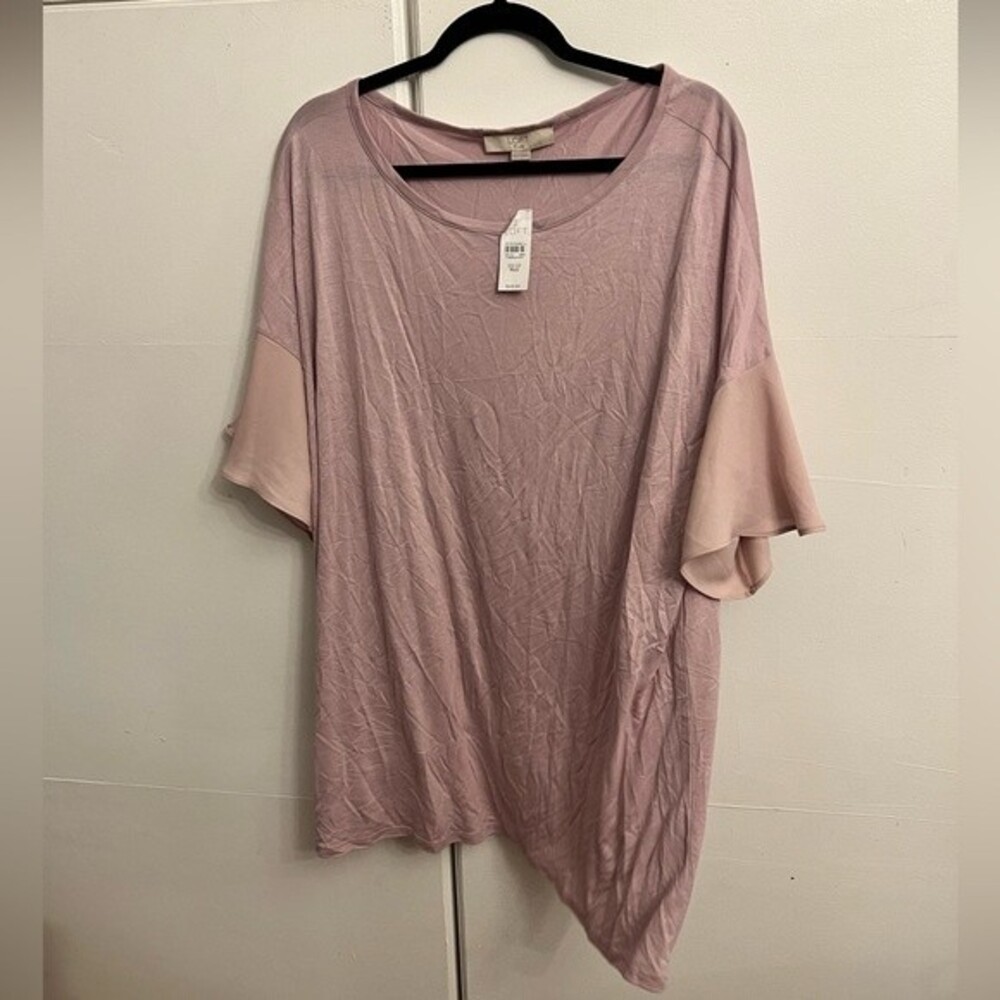 Loft Plus Size Pink Top